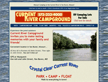 Tablet Screenshot of currentriveroutfitters.net